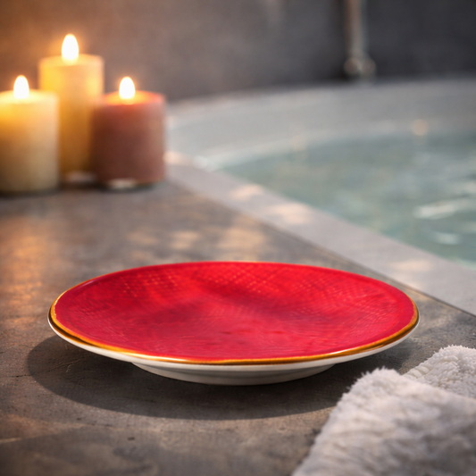 Mediterraneo Unterteller-Set – 6-teiliges Premium-Steingut