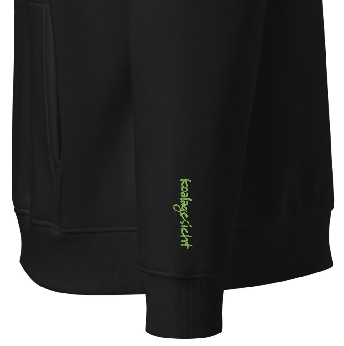 Koalagesicht Stick grün