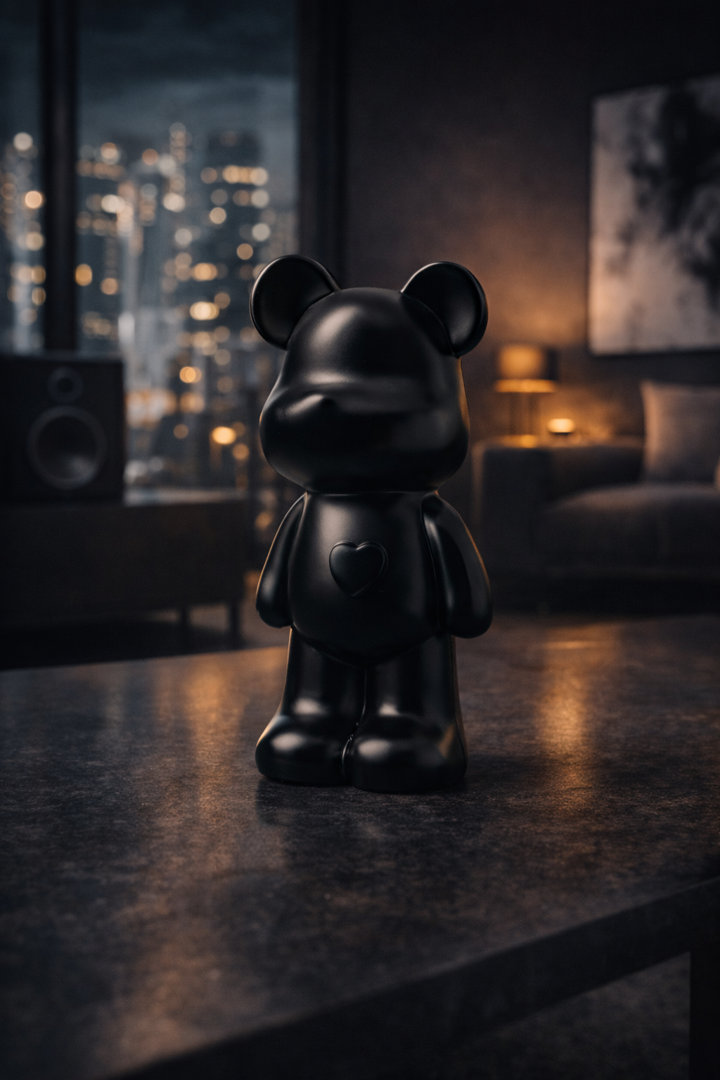 Black Heart Bear – Ikonisches Design-Statement