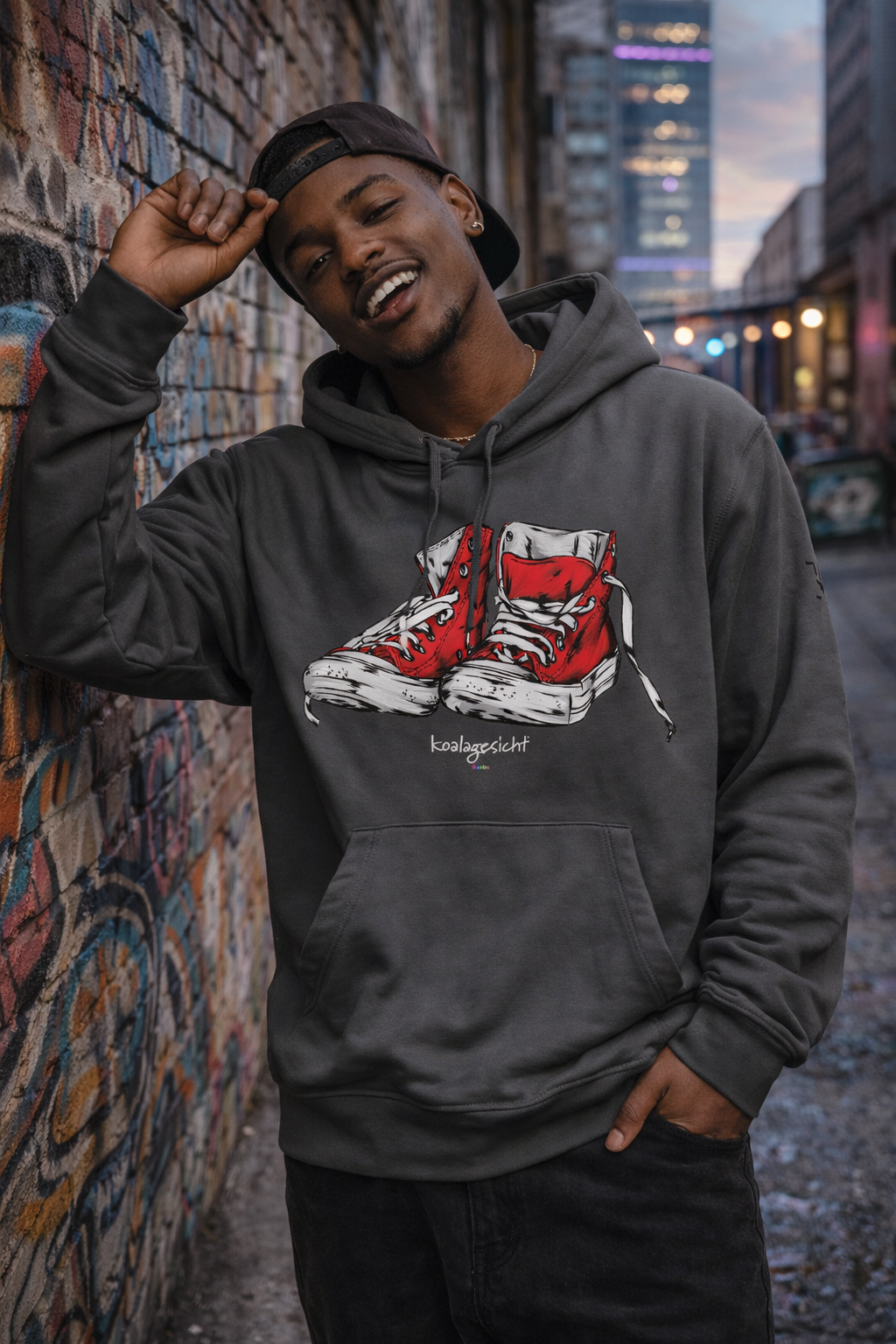 Vintage Sneaker Organic Hoodie