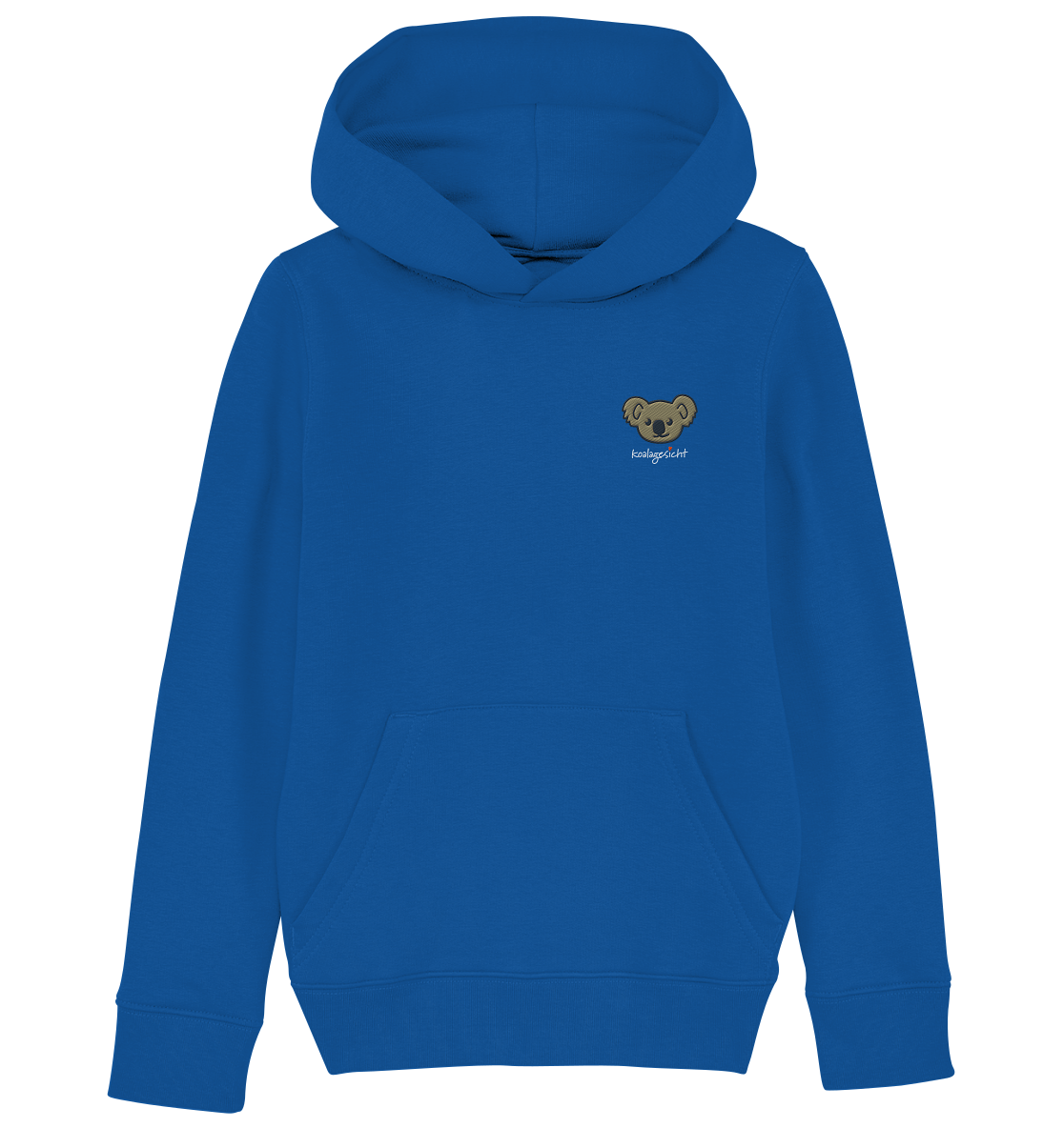 Kids Hoodie mit Koalagesicht Stick links
